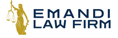 Dark blue square with faint repeated text pattern in the background.
